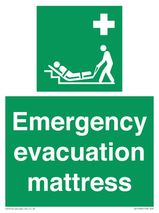 Emergency evacuation mattress